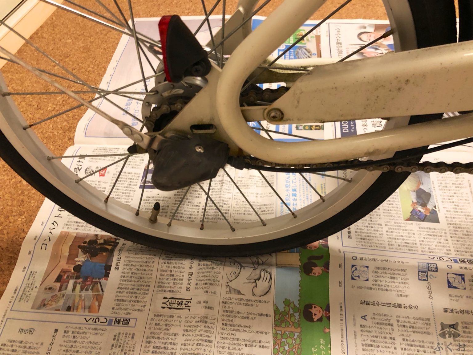 前輪と後輪のタイヤ違う 自転車