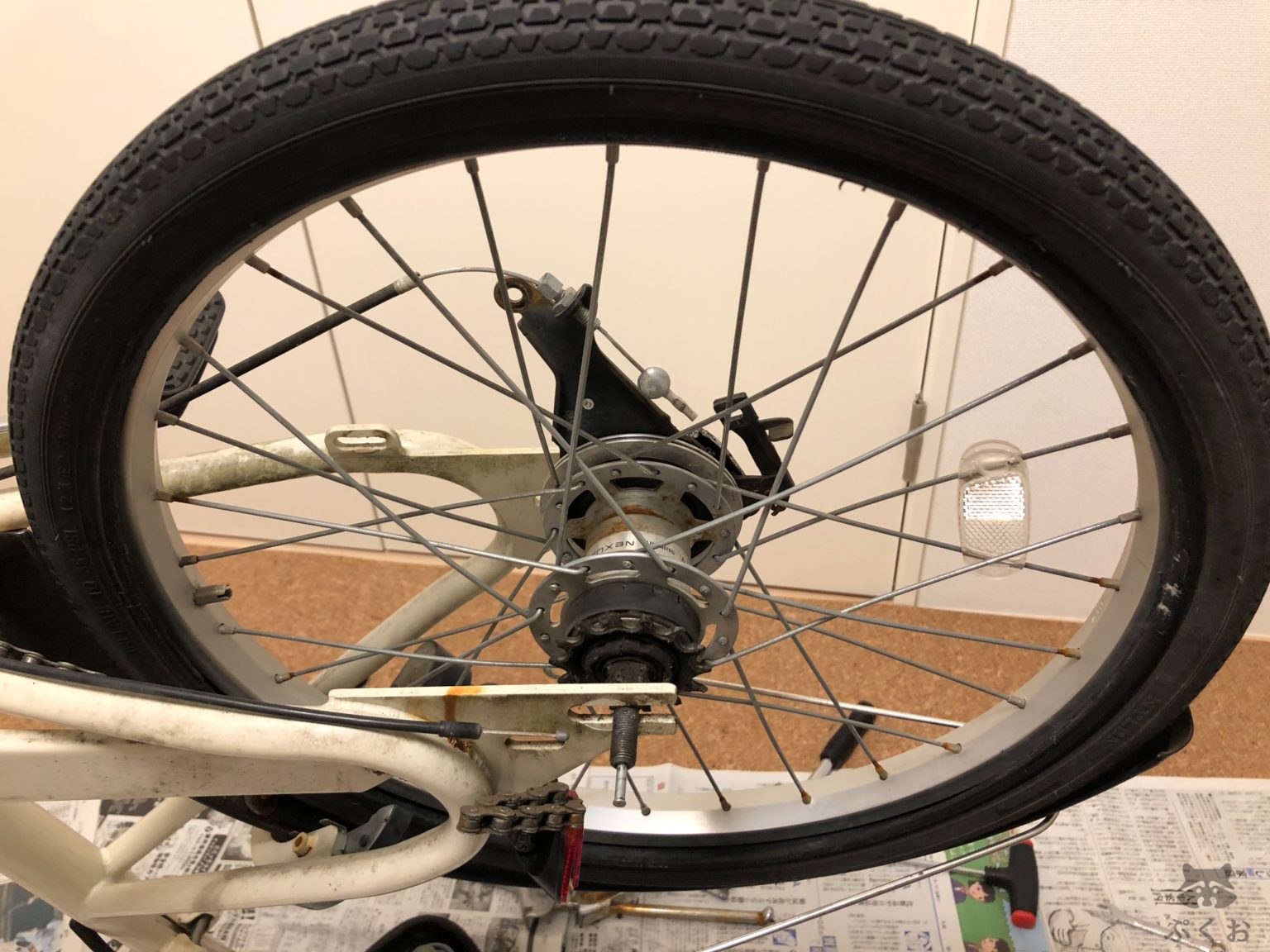 無印 良品 自転車 タイヤ 交換